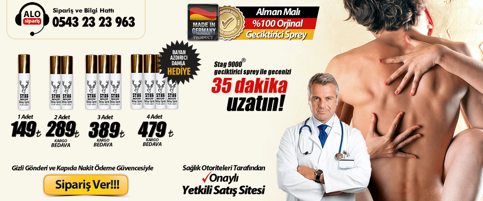 Geciktirici Sprey Orjinal Stag Geciktirici | Ücretsiz Kargo